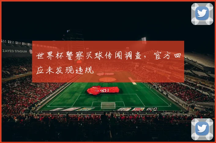 世界杯警察买球传闻调查,官方回应未发现违规